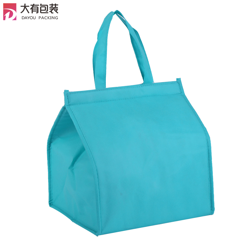 Custom Thermal Lunch Durable Outdoor Trendy Tote Picnic Laminated Pp Non Woven Big Aluminium Foil Insulated Cooler Bag 