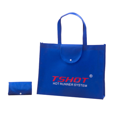 Reusable Grocery Durable Non woven folding Shopping Totes bag with Reinforced Handles