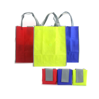 Free Stock Sample Wholesale Custom Printed Recycled Folding Foldable Reusable Non Woven Tote Shopping Bag