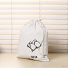 Personalized Colorful Canvas Cotton Drawstring Bag with Double String