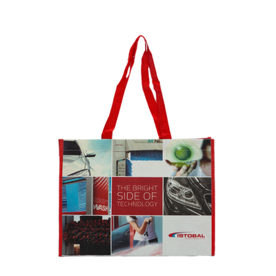 Factory Custom Waterproof Laminated 100% Eco-friendly RPET Non Woven Recycle Shopping Tote Bag