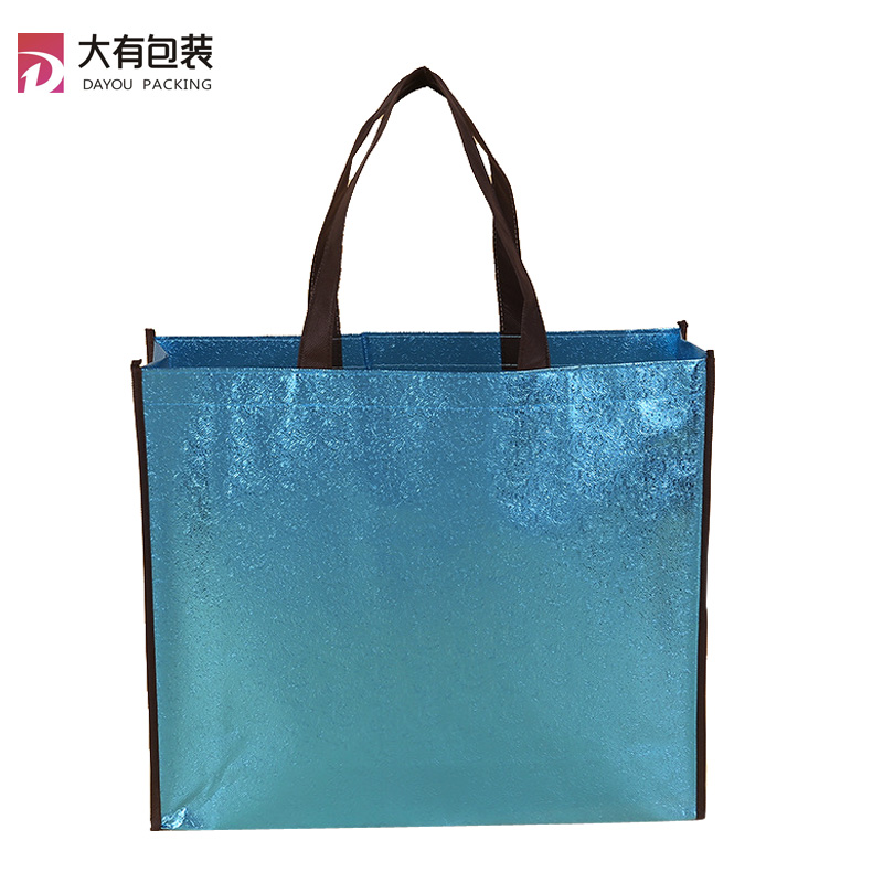 Download TNT laser glossy laminated tote silver bag wholesale - Buy PP non woven bag china, non woven ...