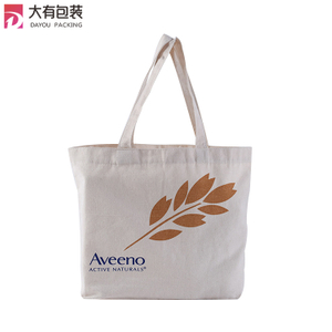 Customized Natural Color Cotton Canvas Bag for Shopping