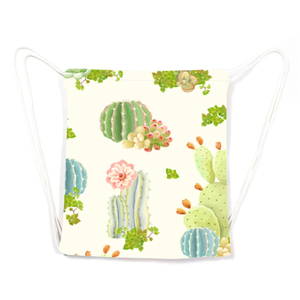 Canvas Drawstring Bag with Logo Printed 
