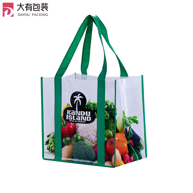 New Coming Superior Quality Custom Logo Printed Recycled Large Supermarket Grocery Shopping Tote Non Woven Bags