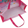 Pink Laminated PP Non Woven Shopping Gift Bag With Snow White Prints